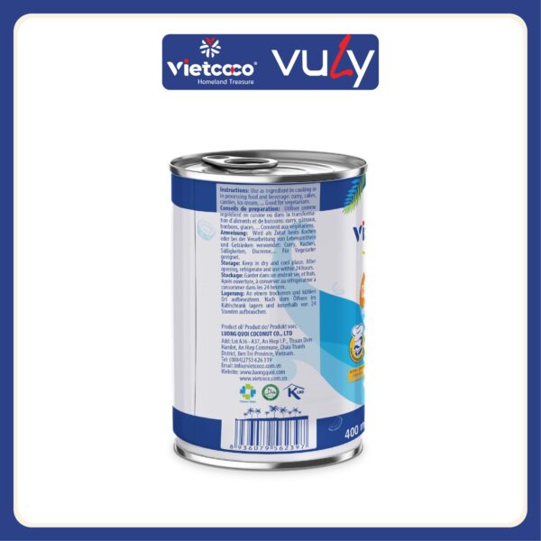 Coconut Milk 17-19% Fat400Ml Can - Image 6