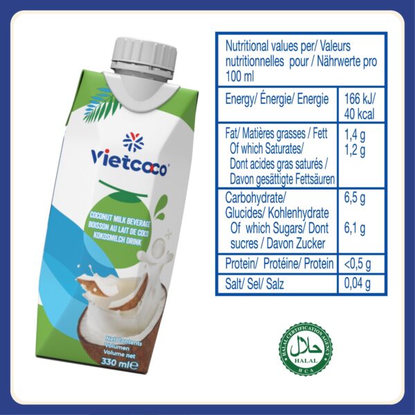 Coconut Milk 17-19% fat - 330Ml - Image 2