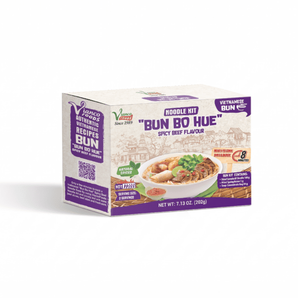 Bun Bo Hue Noodle Kit 202gr 30 bags x carton - size 2 packs