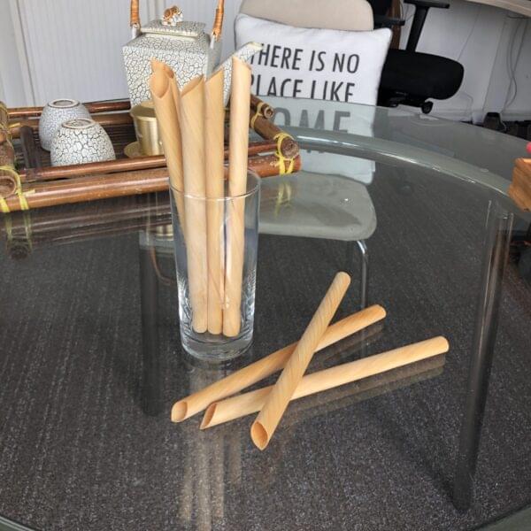Wooden straws - 10mm*20cm - 50pcs - Milkshake  straws